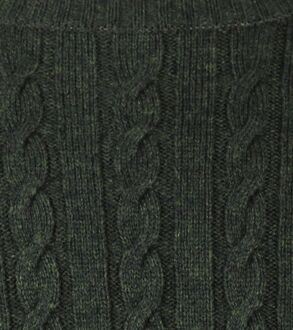Mcgregor Kabeltrui Merinowol Melange Donkergroen - 3XL,S,XL,XXL