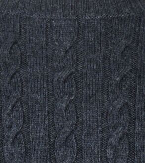 Mcgregor Kabeltrui Merinowol Melange Navy Donkerblauw - 3XL,XL,XXL