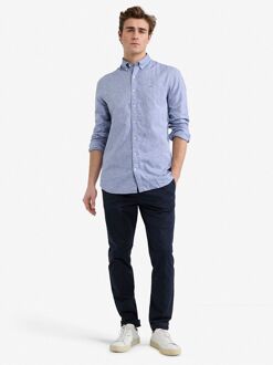 Mcgregor Overhemd Linnen Blend Vintage Blauw - S