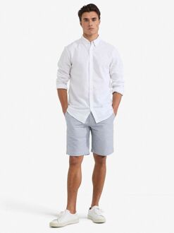 Mcgregor Overhemd Linnen Blend Wit - M,XL