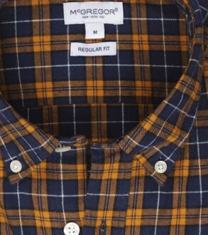 Mcgregor Overhemd Ruit Geel Blauw - 3XL,L,S,XXL