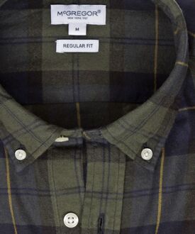 Mcgregor Overhemd Ruit Groen Blauw Donkergroen - 3XL