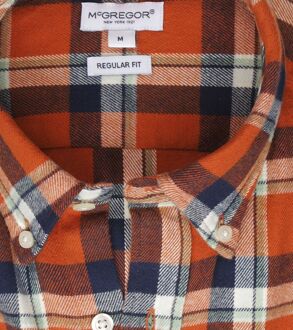 Mcgregor Overhemd Ruit Oranje - 3XL,L,M,S,XL