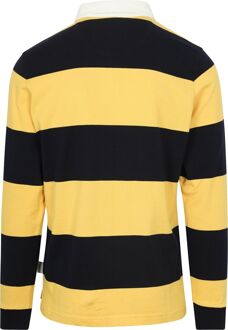 Mcgregor Rugbyshirt Streep Navy Geel