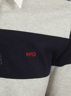 Mcgregor Rugbyshirt Streep Navy Grijs - L,M,S,XL