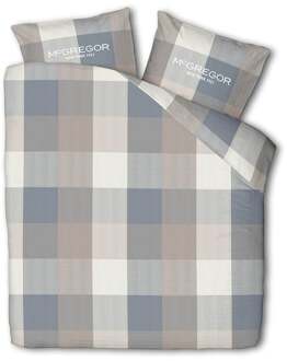 Mcgregor Sale: -50% | Dekbedovertrek McGregor - Katoen-Flanel - Cozy Cabin - Eenpersoons (140x200 Cm) - Meerkleurig Flanel Katoen - Strepen - McGregor - Dekbed-Discounter.nl