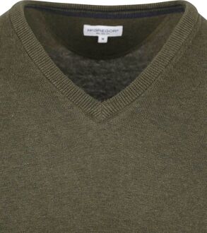 Mcgregor Trui V-Hals Olijfgroen Donkergroen - XL