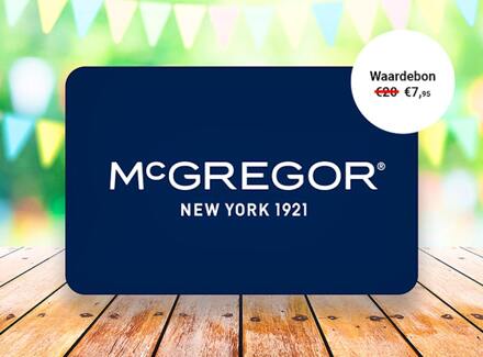 Mcgregor Waardebon t.w.v. €20 te besteden bij McGregor
