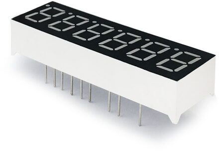 Mcigicm 10 Stuks 7 Segment Gemeenschappelijke Anode 6 Bit Digital Tube 0.36 "0.36in. Rode Led Display 7 Segmentos Led Digitale Buis