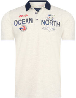 Mcl heren poloshirt print - 39350 Ecru - L