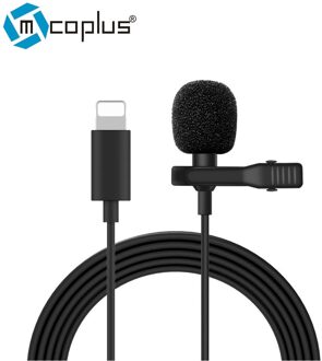 Mcoplus Lavalier Microfoon Opname Microfoon Voor Iphone Lightning 7 8 10 11 12 8 Plus Type C 3.5Mm Android samsung Huawei Xiaomi LVD200-LIG-WG