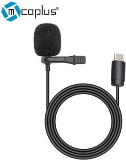 Mcoplus Lavalier Microfoon Opname Microfoon Voor Iphone Lightning 7 8 10 11 12 8 Plus Type C 3.5Mm Android samsung Huawei Xiaomi LVD200-TC-WG
