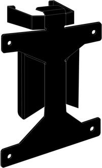 MD BRPCV05 CPU-houder Monitorstandaard-gemonteerde CPU-houder Zwart (MD BRPCV05)