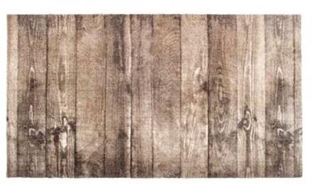 MD Entree - Design mat - Universal - Oak Wood - 67 x 120 cm Bruin