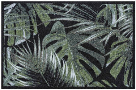 Md Entree - Schoonloopmat - Ambiance - Palm Leaves - 50 X 75 Cm Groen