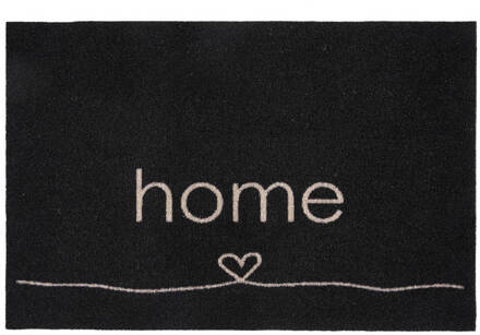 Md Entree - Schoonloopmat - Impression Home Heart - 40 X 60 Cm Zwart