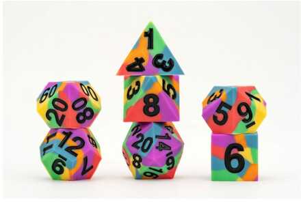 MDG Dice Set Pride Rainbow Flag