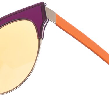 ME635S dameszonnebril van ovaal acetaat - maat Geel