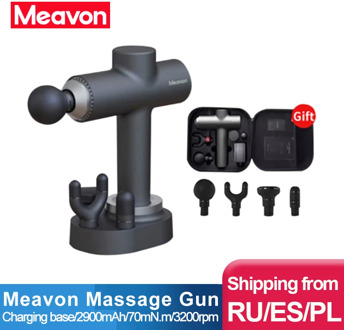 Meavon Massage gun massager gun Machine Deep Muscle Relaxation Fascia Massager 3 Modes Body massager
