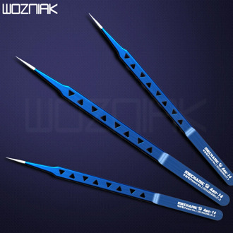 MECHANIC hollow heat-dissipating tweezers, lengthened thickened high hardness tweezers for repairing mobile phone PCB IC tweezer