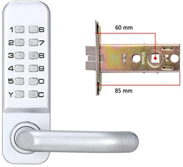 Mechanische Digitale Deurslot Waterdichte Intelligente Elektronische Lock Push Button Keypad Keyless Code Combinatie Lock Set