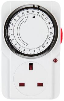 Mechanische Timing Socket 24 Uur Programmeerbare Timer Schakelaar Universele Socket Mechanische Timer Huishouden Tijd Controle Socket UK