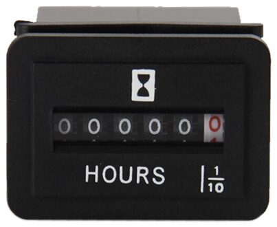 Mechanische Urenteller voor industrie landbouwmachines generatoren ovens pompen verkeer kranen's DC 6 V 12 V 24 V 36 V 48 V