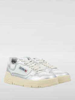 Medalist Zilverkleurige Lage Sneaker Wit