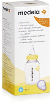 Medela Baby Accessoires Medela Breastmilk -Fles 150 Ml Met Speen S 150 ml