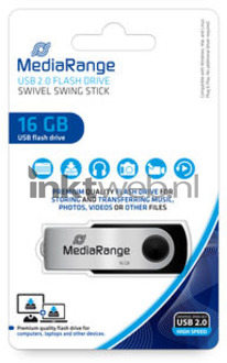 MediaRange USB-stick 2.0 MediaRange 16GB