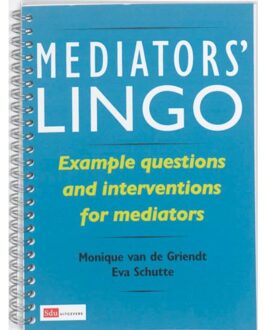Mediators' Lingo - Boek H.F.M. van de Griendt (9012384230)