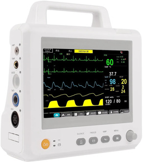 Medical Equipment 8 Inch LCD Monitor with ECG NIBP SPO2 Pulse Rate Temperature M8