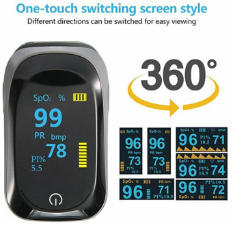 Medical original Fingertip Pulse Oximeter De Dedo Pulso Blood Oxygen Saturation Monitor Finger Pulse Oxygen Heart Rate Meter