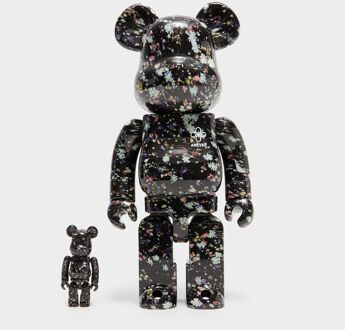 Medicom BE@RBRICK Anever 100% and 400%, Black - One Size