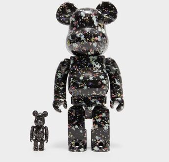 Medicom BE@RBRICK Anever 100% and 400%, zwart - One Size