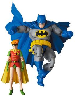 Medicom The Dark Knight Returns MAF EX Action Figures Batman Blue Version & Robin 11- 16 cm