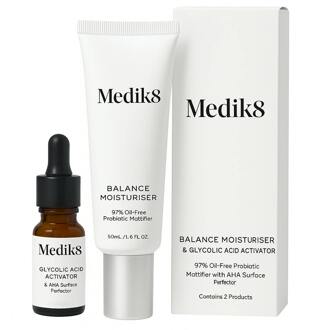 Medik8 Moisturizing Crème Medik8 Balance Moisturiser With Glycolic Acid Activator 50 ml + 10 ml