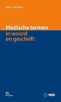 Medische termen in woord en geschrift - Boek A.A.F. Jochems (9031382485)