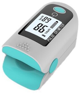 Medische Vinger Oximeter Pulsoximeter Oxymetrie Digitale Finger Clip Hartslagmeter Bloedzuurstofverzadiging Monitor Thuisgebruik blauw wit