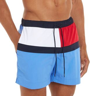 Medium Drawstring Zwemshort Heren blauw - wit - rood - donkerblauw - S