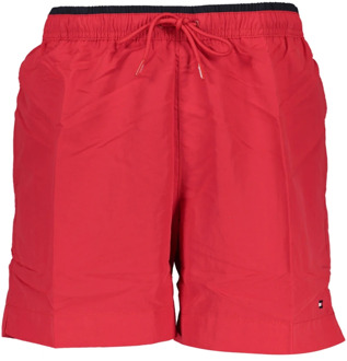 Medium Drawstring Zwemshort Heren rood