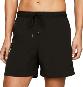 Medium Drawstring Zwemshort Heren zwart - L