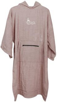 Medium Mouw Puur Katoen Veranderende Gewaad Wetsuit Vier Seizoenen Hooded Surf Poncho Vrouwen Mannen Kap Surfen Cape Absorberende Badjas khaki