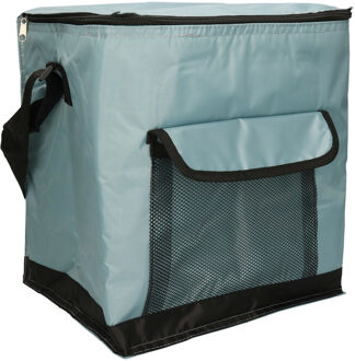 Medium Size strand/camping koeltas model Salou - 31 x 23 x 33 cm - 2 vakken - blauw