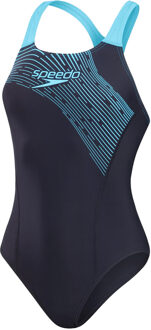 Medley Logo 1P badpak dames Zwart dessin - 36/S