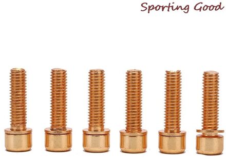 Meerdere Kleuren Fiets Stuurpen Schroef Aluminium M5x18mm Mtb Racefiets Fixed Gear Stuurpen Schroef 6Pcs GD