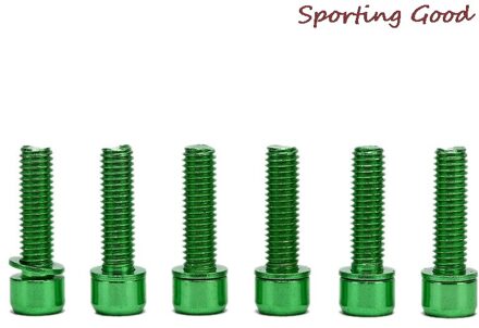 Meerdere Kleuren Fiets Stuurpen Schroef Aluminium M5x18mm Mtb Racefiets Fixed Gear Stuurpen Schroef 6Pcs GN