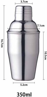Meerdere Maten Rvs Boston Shaker Cocktail Boston Shaker Mengbeker Drinken Barman Bar Set Tool 350ML
