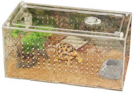 Meerdere Specificaties Reptiel Fokkerij Box Clear Acryl Reptiel Terrarium Voerbox Voor Spider Hagedis Kikker Cricket Multi