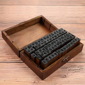 Meerdere Vintage Trend Serie Houten Journal Postzegels Letters En Cijfers Seal Diy Student Kantoorbenodigdheden